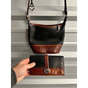 Black and Brown Brighton Purse and Wallet